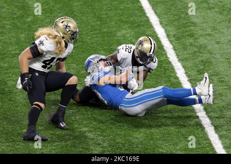 East Rutherford, New Jersey, USA. 12th Dec, 2021. New Orleans Saints tight  end CHAUNCEY GARDNER-JOHNSON (22) is seen at MetLife Stadium in East  Rutherford New Jersey New Orleans defeats New York 30