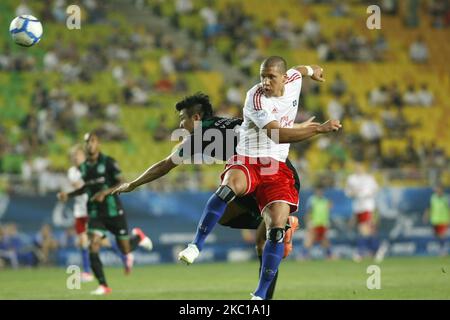 Hamburger SV of Germany and FC Groningen of Netherland players compete ball during the Peace Cup Suwon qualifying round on July 20, 2012 in Suwon, South Korea. Hamburger SV won the match 2-1. (Photo by Seung-il Ryu/NurPhoto) Stock Photo