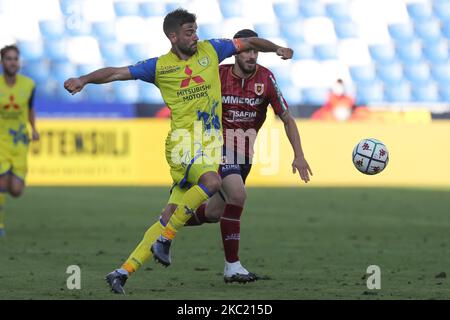 Filip Djordjevic during the Serie BKT match between Reggiana and Chievo Verona at Mapei Stadium - Citt del Tricolore on October 17, 2020 in Reggio Emilia, Italy. (Photo by Emmanuele Ciancaglini/NurPhoto) Stock Photo