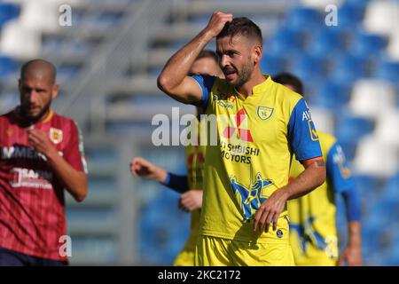 Filip Djordjevic during the Serie BKT match between Reggiana and Chievo Verona at Mapei Stadium - Citt del Tricolore on October 17, 2020 in Reggio Emilia, Italy. (Photo by Emmanuele Ciancaglini/NurPhoto) Stock Photo