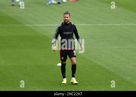 Emiliano Marcondes during the Sky Bet Championship match between Brentford and Coventry City at Brentford Community Stadium on October 17, 2020 in Brentford, England. (Photo by MI News/NurPhoto) Stock Photo