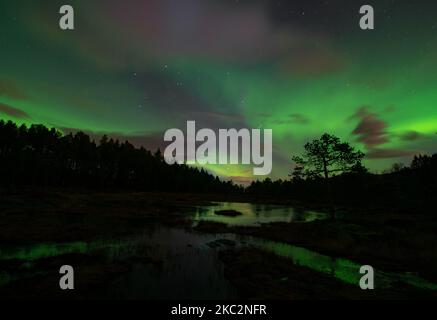 Aurora borealis in Northern Norway Stock Photo