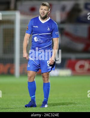 Hartlepool United's Nicky Featherstone during the Vanarama National League match between Hartlepool United and Torquay United at Victoria Park, Hartlepool on Saturday 31st October 2020. (Photo by Mark Fletcher/MI News/NurPhoto)