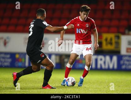 Charlton Athletic's Hady Ghandour during Papa John's Trophy - Southern Group G between Charlton Athletic and Leyton Orient at The Valley, Woolwich on 10th November, 2020 (Photo by Action Foto Sport/NurPhoto) Stock Photo
