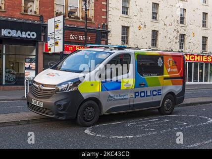 Police vehicle sporting inclusive livery in Newcastle upon Tyne, UK ...