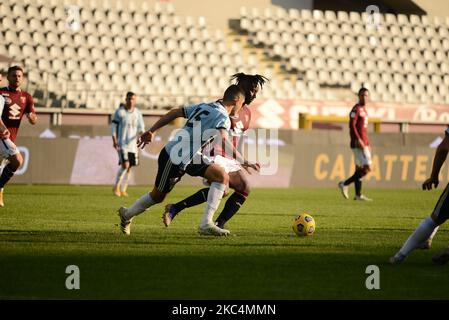 Soualiho Meite during the Coppa Italia football match between Torino FC and Virtus Entella at Stadio Olimpico Grande Torino on November 26, 2020 in Turin, Italy. (Photo by Alberto Gandolfo/NurPhoto) Stock Photo