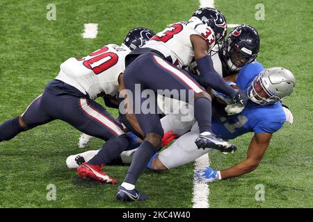 Houston Texans safety A.J. Moore Jr. (33) heads onto the field