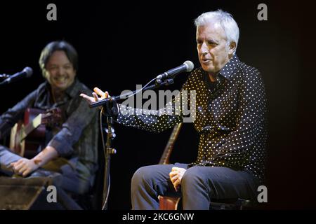 Spanish singer Kiko Veneno performs on stage at Madrid Brillante Festival at Teatro La Latina on December 27, 2020 in Madrid, Spain. (Photo by Oscar Gonzalez/NurPhoto) Stock Photo