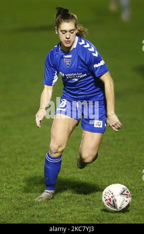 Molly Sharpe of Durham W.F.C during warm up during FA Women's ...