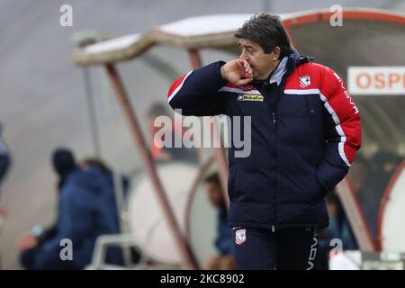 Head Coach Luciano Foschi of Carpi FC during the Serie C match between Carpi and Feralpisalo at Stadio Sandro Cabassi on January 27, 2021 in Carpi, Italy. (Photo by Emmanuele Ciancaglini/NurPhoto) Stock Photo