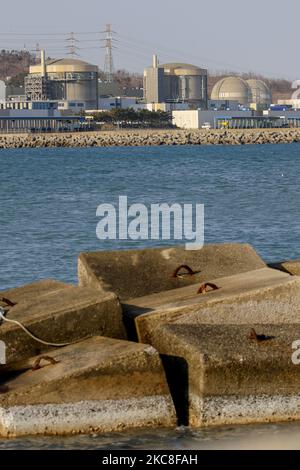 A View of the South Korean first nuclear plant Wolsong 1 react and neclear plant at Wolsong-Myeong, South Korea. (Photo by Seung-il Ryu/NurPhoto) Stock Photo