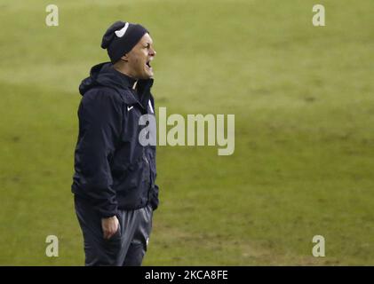 Preston North End manager Alex Neil during The Sky Bet Championship between Millwall and Preston North End at The Den Stadium, London on 02nd March 2021 (Photo by Action Foto Sport/NurPhoto) Stock Photo