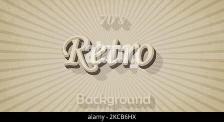 Abstract retro style background moon shine with starburst effect and grunge texture vintage design Stock Vector