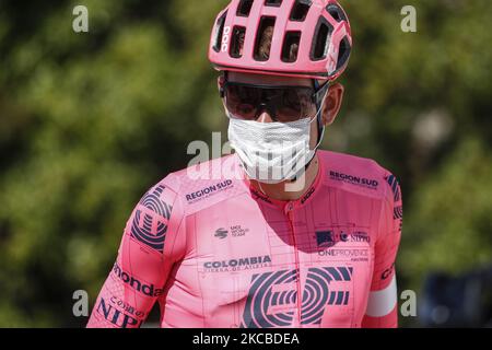 102 Rigoberto Uran from Colombia of EF Education - NIPPO portrait, during the 100th Volta Ciclista a Catalunya 2021, Stage 3 from Canal Olimpic de Barcelona to Valter 2000. On March 24, 2021 in Barcelona, Spain. (Photo by Xavier Bonilla/NurPhoto) Stock Photo