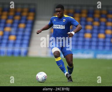 Obed Yeboah of AFC Wimbledon during FA Youth Cup Fourth Round Proper between AFC Wimbledon and Tottenham Hotspur at Plough Lane Ground on 31st March, 2021 in Wimbledon, England. (Photo by Action Foto Sport/NurPhoto) Stock Photo