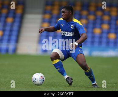 Obed Yeboah of AFC Wimbledon during FA Youth Cup Fourth Round Proper between AFC Wimbledon and Tottenham Hotspur at Plough Lane Ground on 31st March, 2021 in Wimbledon, England. (Photo by Action Foto Sport/NurPhoto) Stock Photo