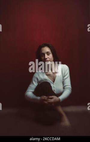 Studio session of the italian actress Cristiana Dell'Anna, protagonist