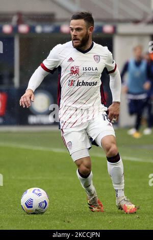 Nahitan Nandez of Cagliari looks on during the Serie A match