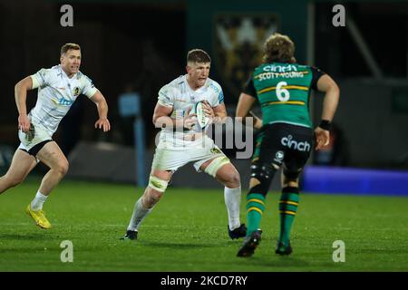 Jacques Vermeulen of Exeter Chiefs during the Gallagher Premiership match Northampton Saints vs Exeter Chiefs at the cinch Stadium at Franklin's Gardens, Northampton, United Kingdom, 4th November 2022  (Photo by Nick Browning/News Images)