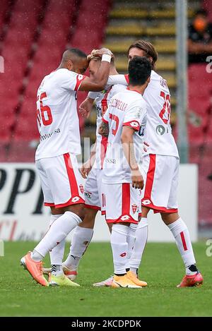 Davide Frattesi Of AC Monza Celebrates After Scoring First Goal During ...