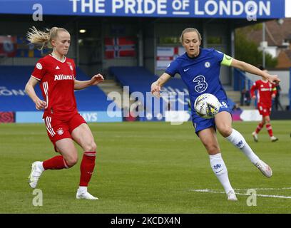 Chelsea Ladies Magdalena Eriksson during Women's Champions League Semi-Final 2nd Leg between Chelsea Women and FC Bayern Munchen Ladies at Kingsmeadow, Kingston upon Thames, England on 02nd May, 2021 (Photo by Action Foto Sport/NurPhoto) Stock Photo