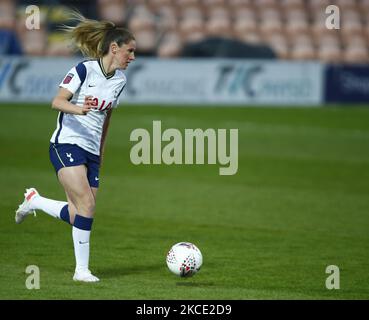Abbie McManus of Tottenham Hotspur Women (on loan from Manchester United) during FA Women's Spur League betweenTottenham Hotspur and Chelsea at The Hive stadium , Barnet , London , UK on 05th May 2021 (Photo by Action Foto Sport/NurPhoto) Stock Photo
