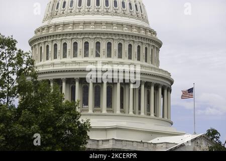 The US Capitol Building is seen in Washington, D.C. May 12, 2021. (Photo by Aurora Samperio/NurPhoto) Stock Photo