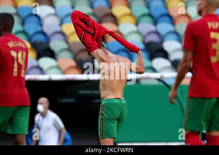 Mannequin Representing Cristiano Ronaldo Wearing The Red Jersey Of The  Portuguese National Football Team Stock Photo - Download Image Now - iStock