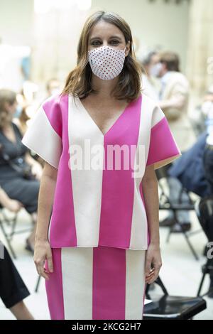 Andrea Levy pose at the presentation of the programme of the Veranos de la Villa 2021 festival, on 14 June, 2021 in Madrid, Spain. (Photo by Oscar Gonzalez/NurPhoto) Stock Photo