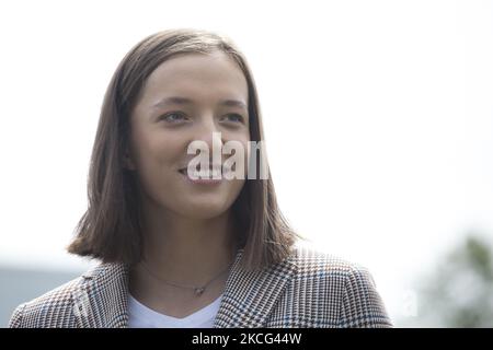 Tennis player Iga Swiatek seen in Raszyn on June 15, 2021 (Photo by Maciej Luczniewski/NurPhoto) Stock Photo