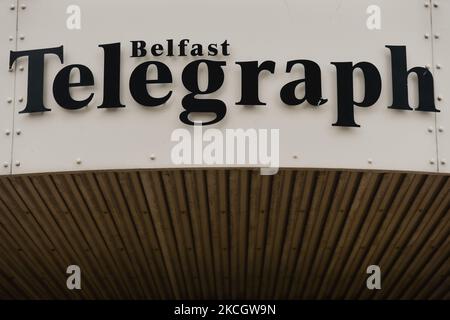 Stacked wooden pallets to build the Eleventh Night bonfire, ahead of the Twelfth of July celebrations, seen in Southern Belfast near Botanic Gardens. On Saturday, 03 July 2021, in Belfast, Northern Ireland (Photo by Artur Widak/NurPhoto) Stock Photo