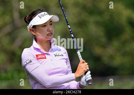 Yujeong Son Of Busan, Republic Of Korea Watches Her Tee Shot From The 