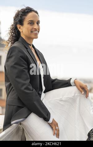 Singer Noa during the portrait session in Madrid, Spain, on July 12, 2021. (Photo by Oscar Gonzalez/NurPhoto) Stock Photo