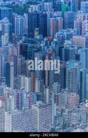 A view of the Kowloon Peninsula in Hong Kong, China, on July 17, 2021. (Photo by Marc Fernandes/NurPhoto) Stock Photo