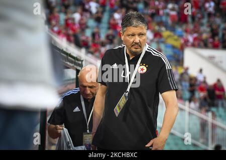 CSKA Sofia head coach Luboslav Penev during 2021 Bulgarian Supercup final between Ludogorets /Razgrad/ and CSKA Sofia on 17 July, 2021 in Sofia, Bulgaria (Photo by Georgi Paleykov/NurPhoto) Stock Photo