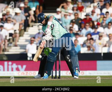 LONDON, ENGLAND - July 22:Sam Billings of Oval Invincibles during The Hundred between Oval Invincible Men and Manchester Originals Men at Kia Oval Stadium, in London, UK on 22nd July 2021. (Photo by Action Foto Sport/NurPhoto) Stock Photo