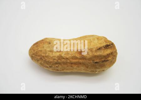 Peanut against a white background in Ontario, Canada. (Photo by Creative Touch Imaging Ltd./NurPhoto) Stock Photo