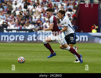 West Ham United's Declan Rice during Betway Cup between West Ham United and Atalanta at London stadium , London, England on 07th August 2021 (Photo by Action Foto Sport/NurPhoto) Stock Photo