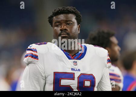 Buffalo Bills linebacker Andre Smith (9) plays against the Tennessee Titans  during an NFL football game on Monday, Oct. 18, 2021, in Nashville, Tenn.  (AP Photo/John Amis Stock Photo - Alamy