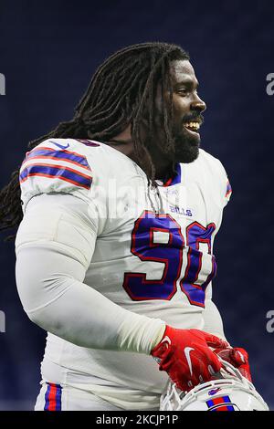 Buffalo Bills defensive tackle Brandin Bryant (93) warms up before an NFL  football game, Monday, Sept. 19, 2022, in Orchard Park, NY. (AP Photo/Matt  Durisko Stock Photo - Alamy