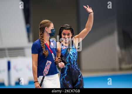 The 17 years old Anastasia Pagonis of Team USA won the first Paralympic