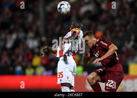 Sekou Junior Sanogo of Crvena Zvezda in action during the UEFA