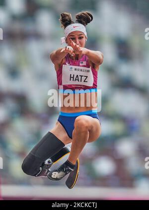 Beatriz Hatz from during athletics at the Tokyo Paralympics, Tokyo ...