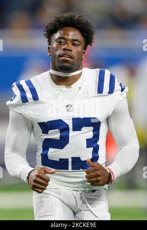 Cornerback (23) Kenny Moore II of the Indianapolis Colts stands on the ...