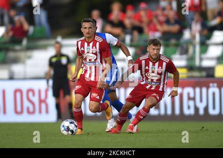 Rachid Bouhenna of Sepsi OSK in action during semifinal of the