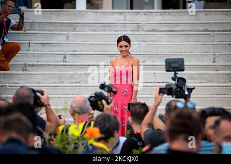 Serena Rossi attends the Patroness photocall during the 78th Venice International Film Festival on August 31, 2021 in Venice, Italy. (Photo by Matteo Chinellato/NurPhoto) Stock Photo