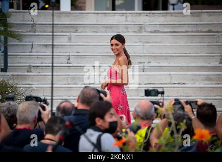 Serena Rossi attends the Patroness photocall during the 78th Venice International Film Festival on August 31, 2021 in Venice, Italy. (Photo by Matteo Chinellato/NurPhoto) Stock Photo