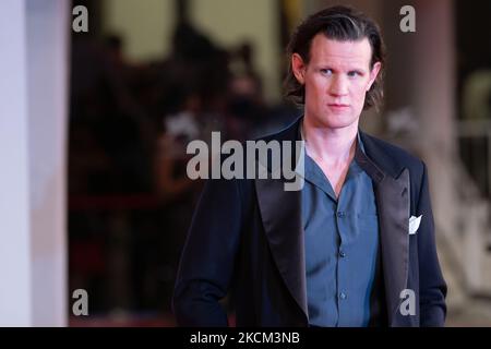 Matt Smith attends the red carpet of the movie 'Last Night In Soho' during the 78th Venice International Film Festival on September 04, 2021 in Venice, Italy. (Photo by Luca Carlino/NurPhoto) Stock Photo
