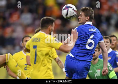 Andreas Malin in action during the FIFA World Cup qualifying round game