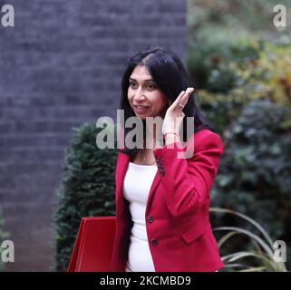 London, UK. 1st November 2022. Secretary of State for the Home Department Suella Braverman arrives at Downing Street No 10 for the weekly Cabinet Meeting. Stock Photo